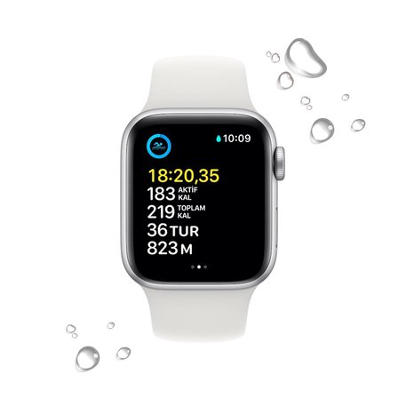 Apple Watch SE MNPP3TU/A Beyaz - Gümüş Akıllı Saat